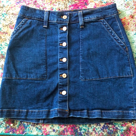 J.Crew Jean Skirt - Picture 1 of 5